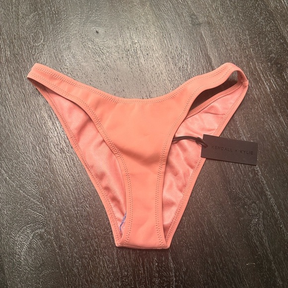 Kendal And Kylie Swim Bikini Bottom In Dusty Coral Sz‎ S - Picture 2 of 4